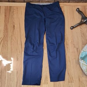 Tiger Woods Collecrion Navy Blue Golf Pants Athletic Sports Vented Size 34 X 34